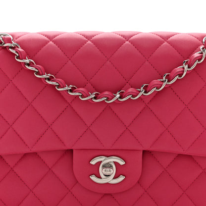Chanel Lambskin Quilted Medium Double Flap Pink 8 of 10