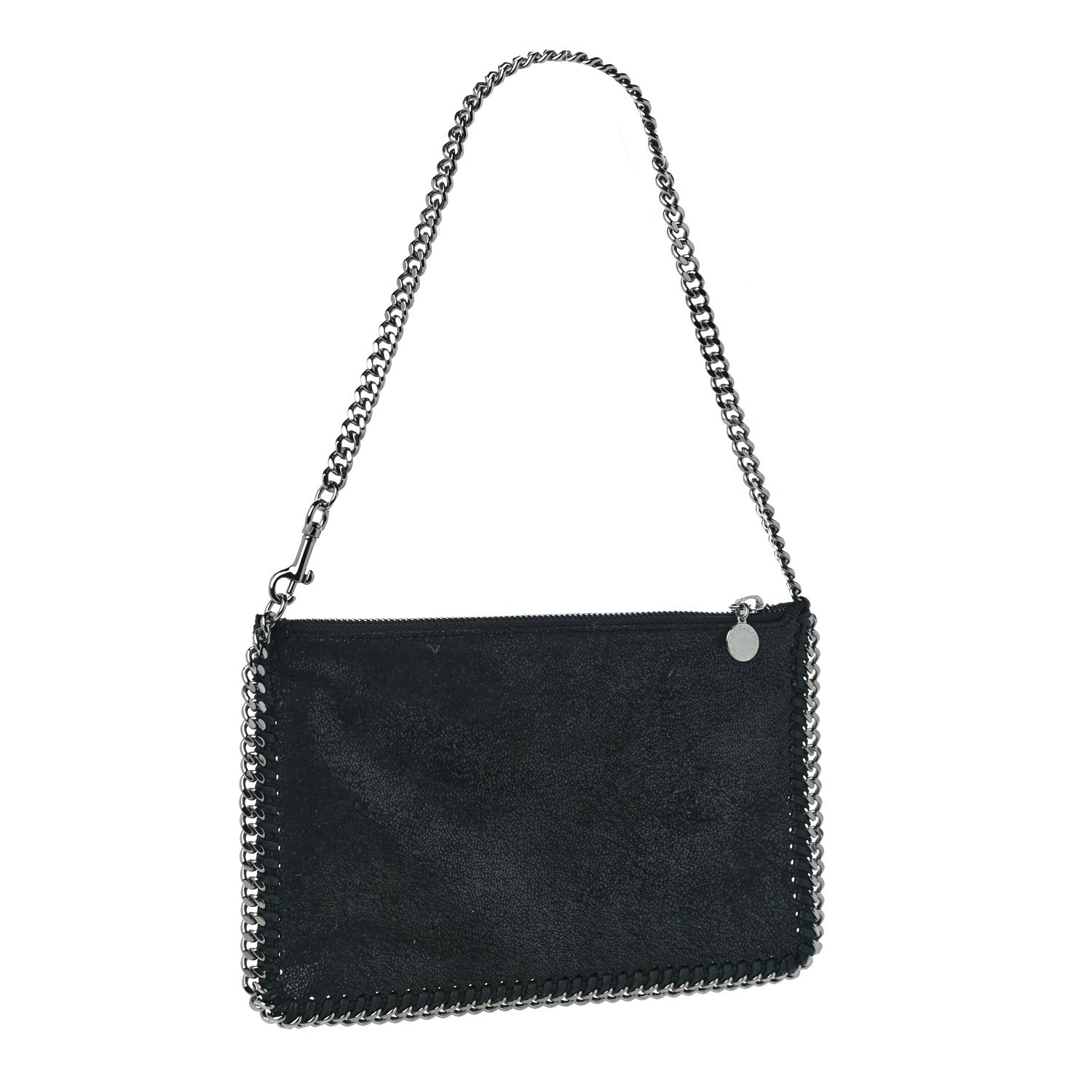Stella McCartney Shaggy Deer Falabella Clutch Navy 2 of 10