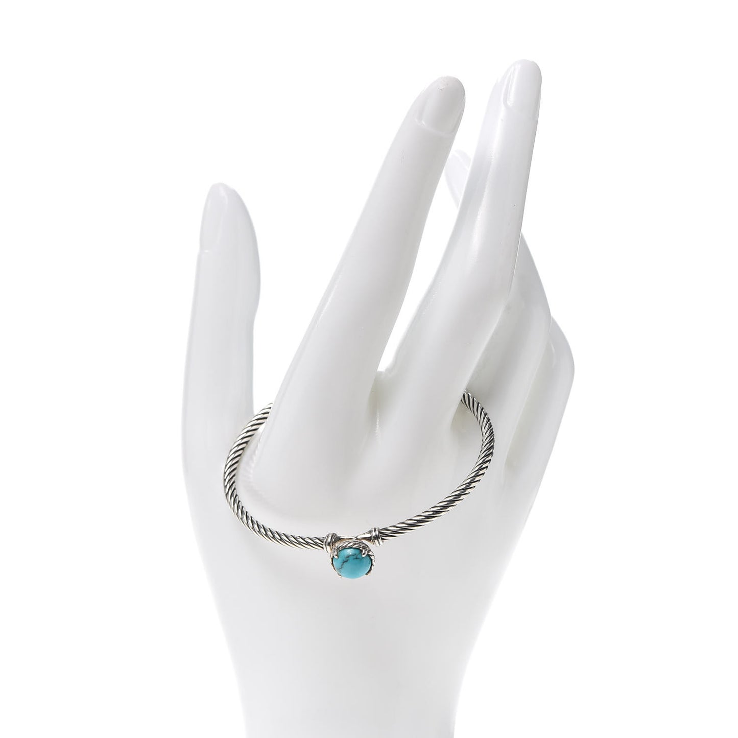 Sterling Silver Turquoise 3mm Chatelaine Bracelet