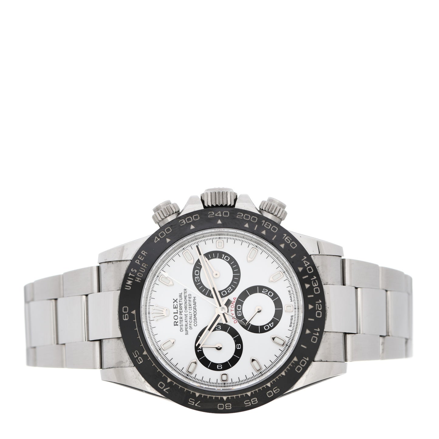 Stainless Steel 40mm Oyster Perpetual Cosmograph Daytona Panda Watch White 116500LN