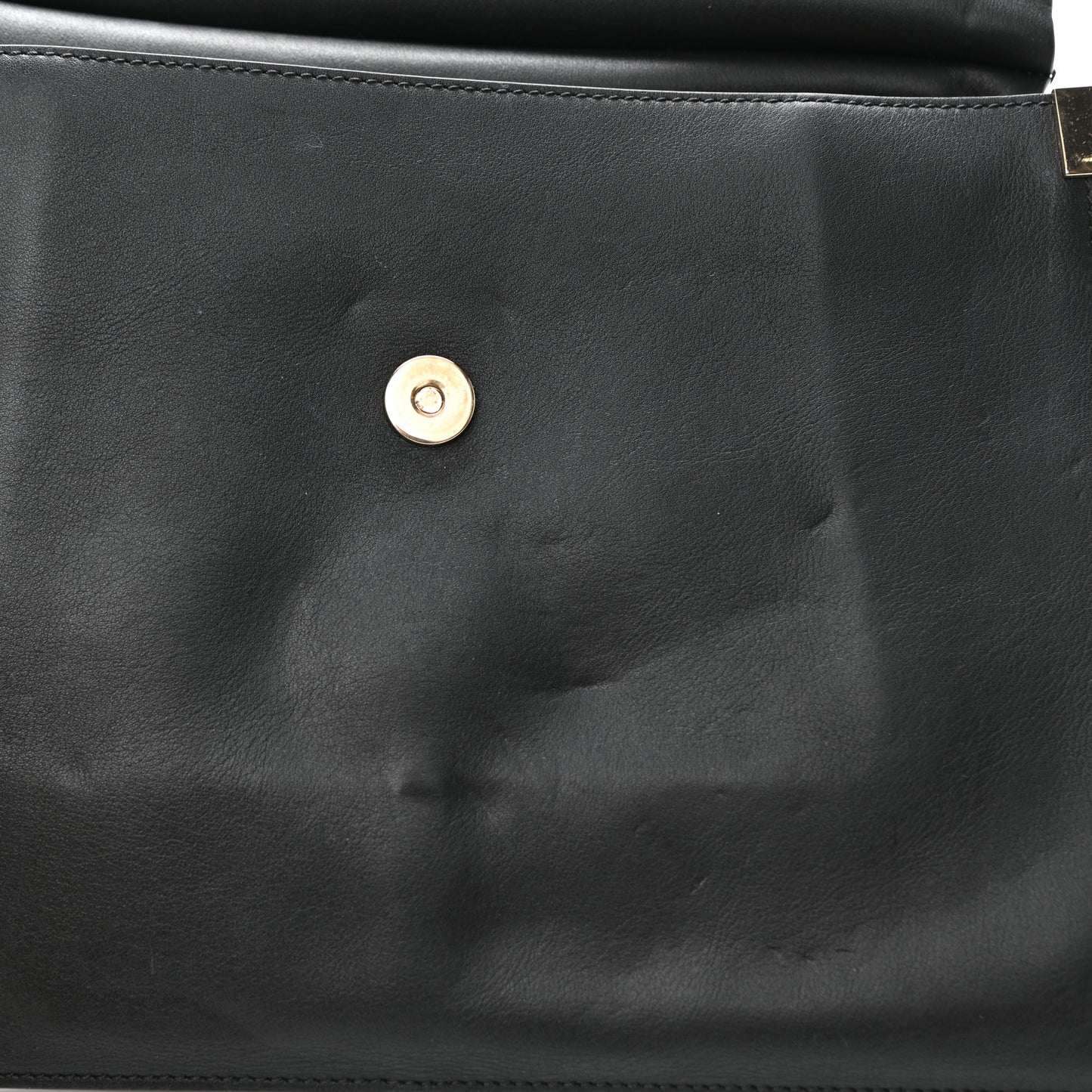 Suede Calfskin Medium Faye Shoulder Bag Black