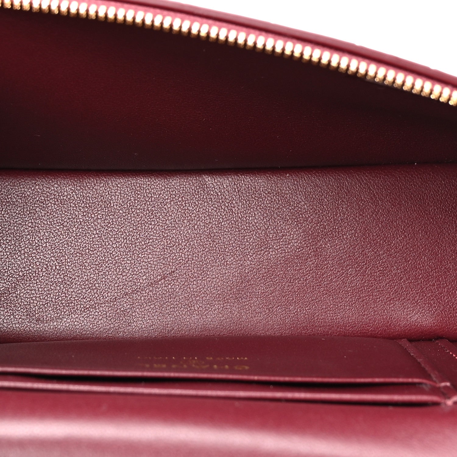 Chanel Calfskin Crocodile Embossed Crococo Exoticoco Vanity With Chain Dark Burgundy 5 of 11