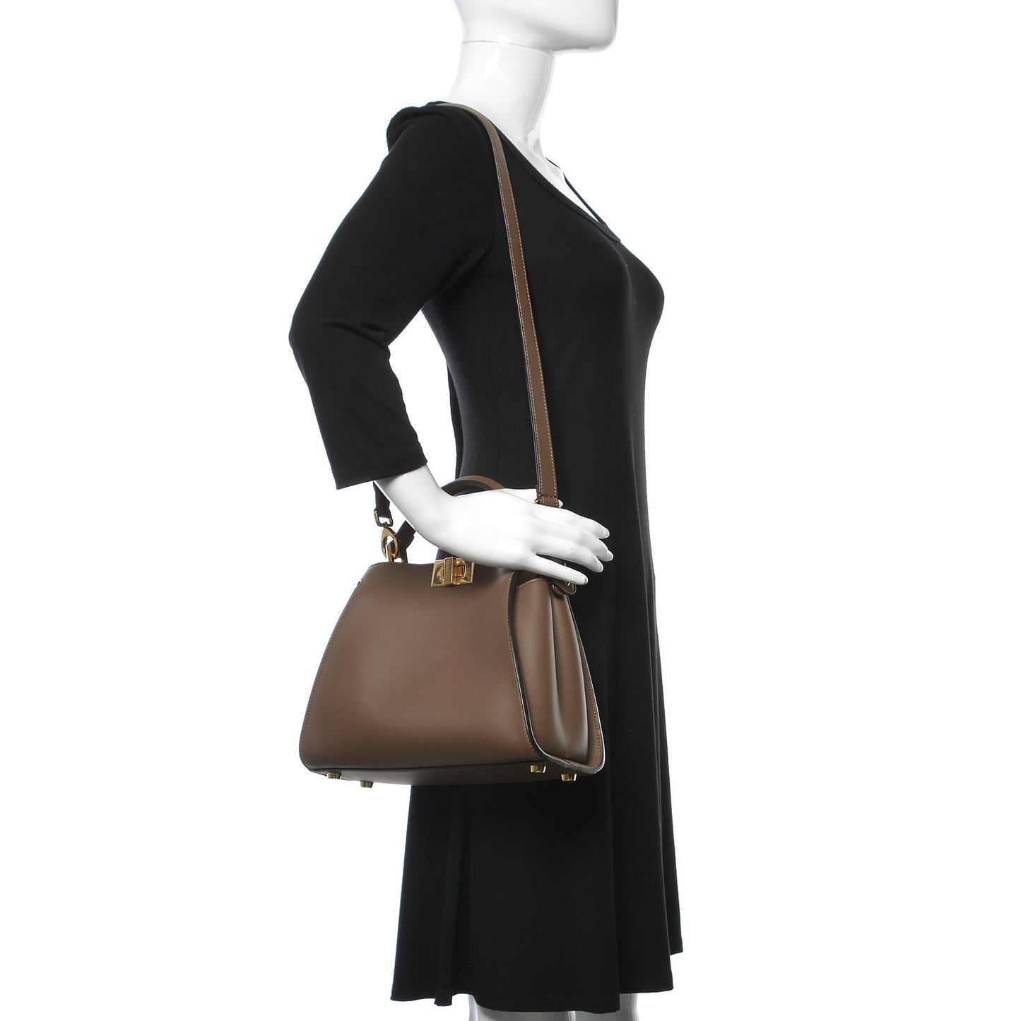 Vitello Tahiti Burro Bi-Color Medium Peekaboo Iconic Essentially Satchel Maya Camelia Confetto