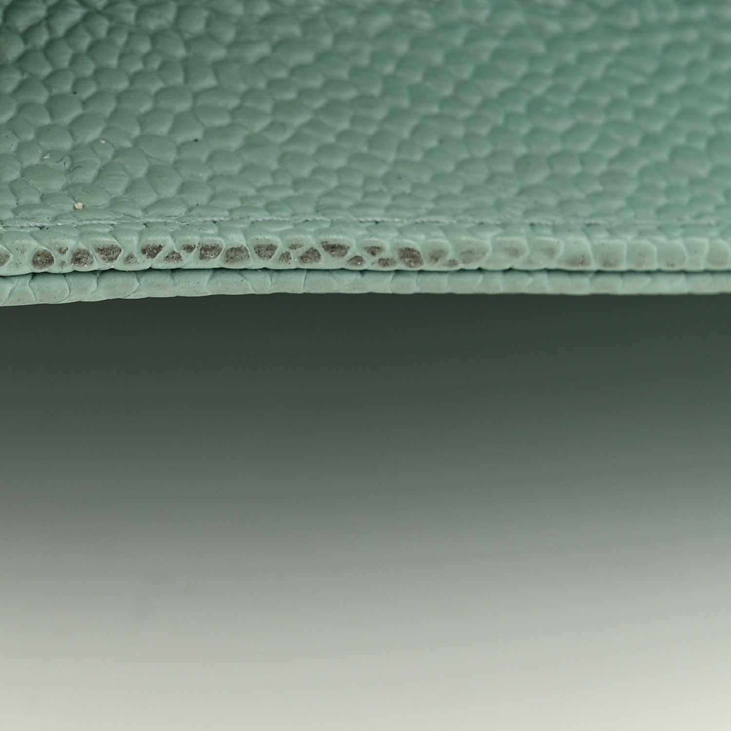 Chanel Caviar Quilted Boy Wallet On Chain WOC Light Blue 12 of 13