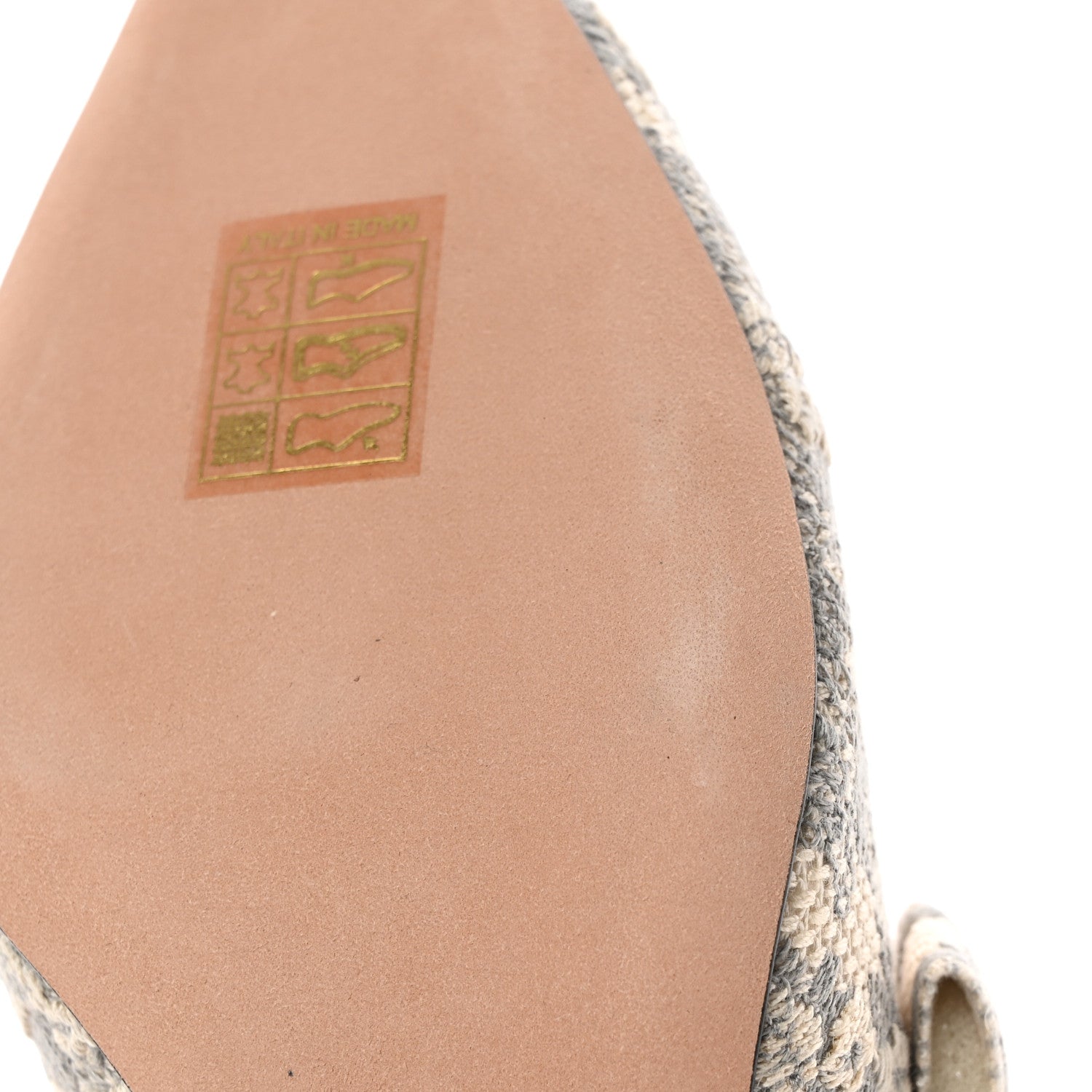 Christian Dior Cotton Ribbon Toile De Jouy J'Adior Slingback 65mm Pumps 36.5 Grey Stone 9 of 11