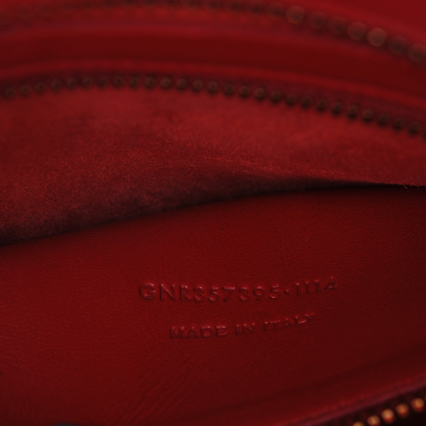 Calfskin Small Monogram Cabas Lipstick Red