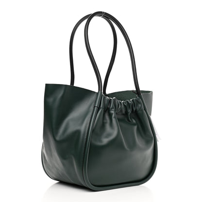 Proenza Schouler Calfskin XL Ruched Tote Petrol Green 2 of 12