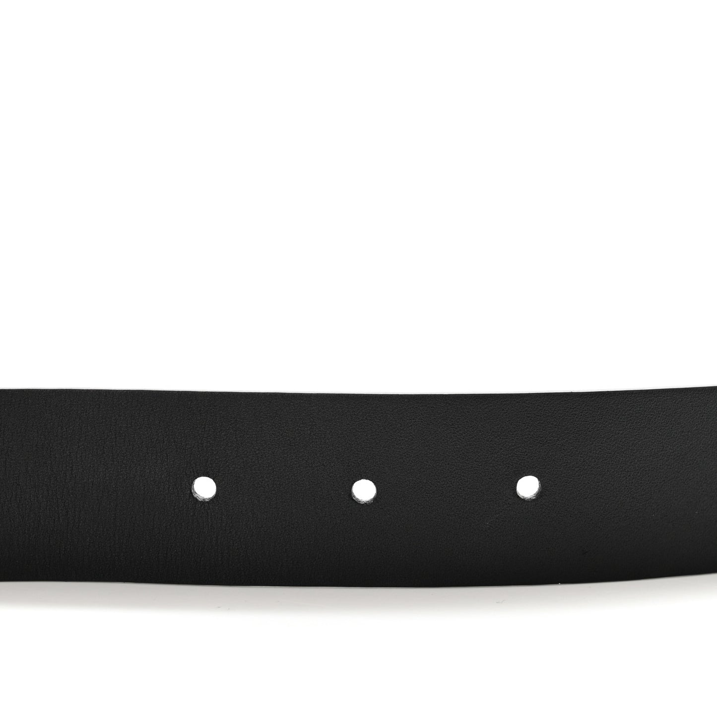 Lambskin Chain Square Buckle Belt 75 30 Black