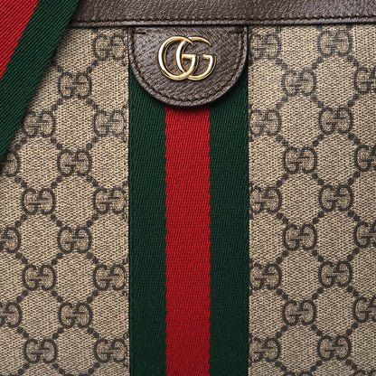 Gucci GG Supreme Web Small Ophidia Top Handle Shoulder Bag Brown 9 of 11
