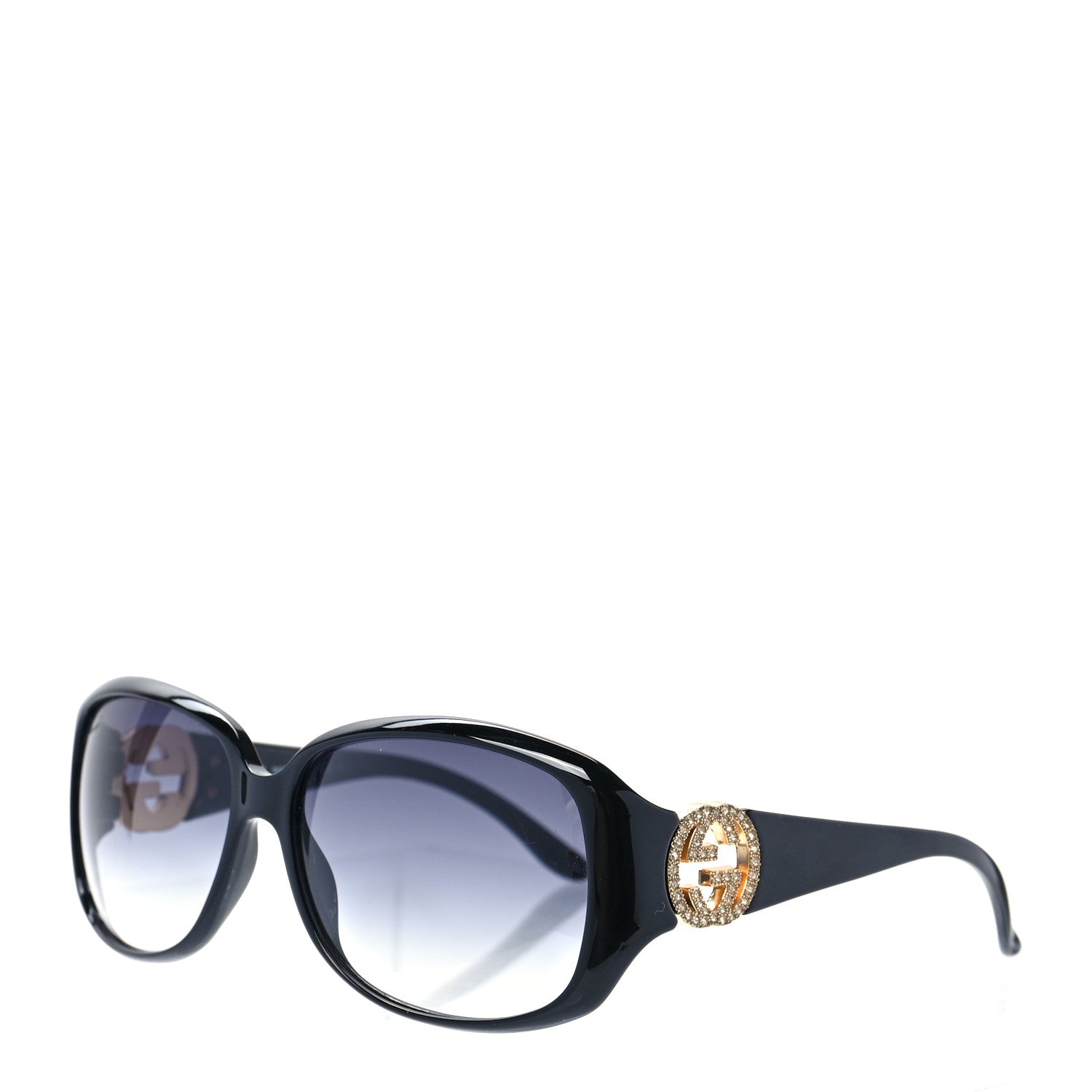 Gucci Acetate Crystal GG Sunglasses GG3578/S Black 1 of 7