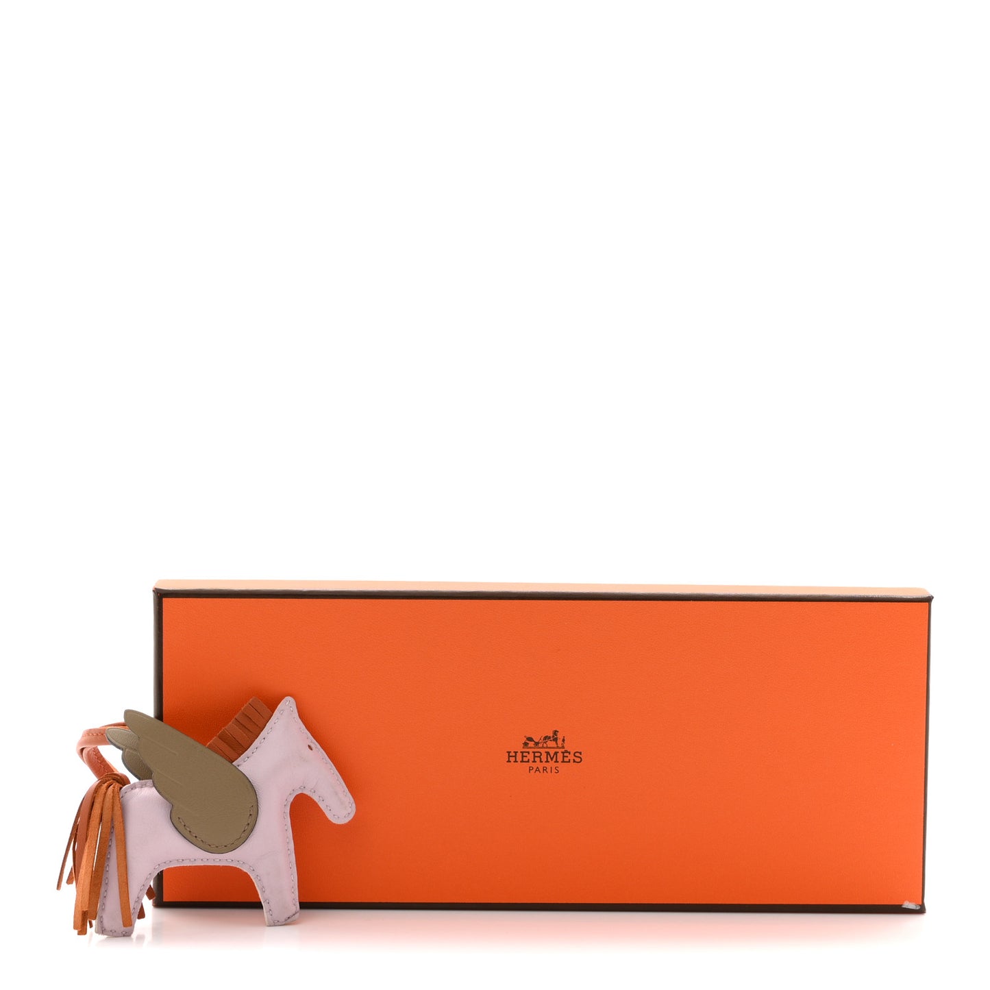 Milo Lambskin Grigri Rodeo Pegase Horse Bag Charm PM Mauve Pale Pain D'epice Beige Marfa