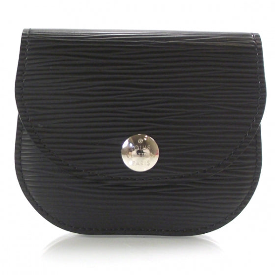 Epi Accordeon Coin Purse Wallet Noir