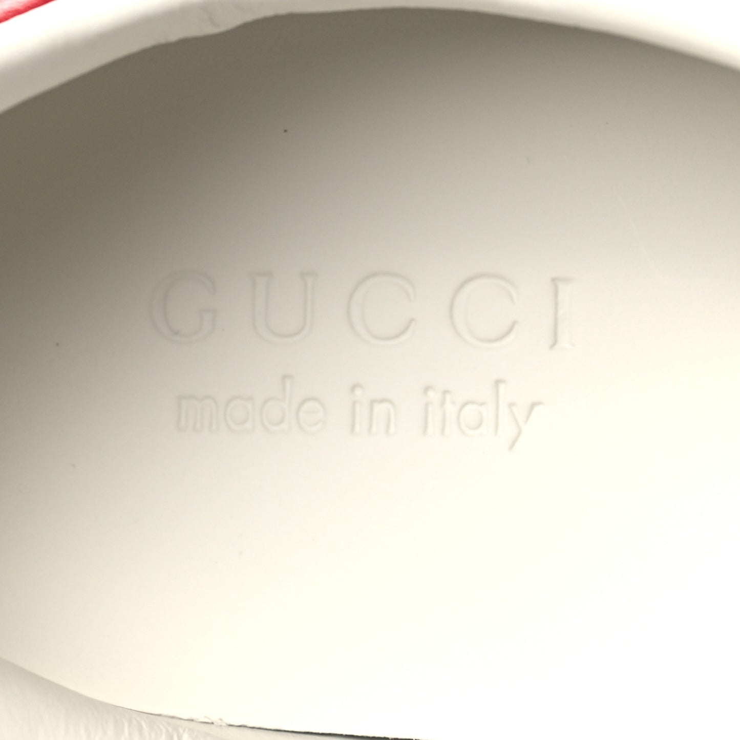 Calfskin Web Mens Gucci Band Ace Sneakers 8.5 White