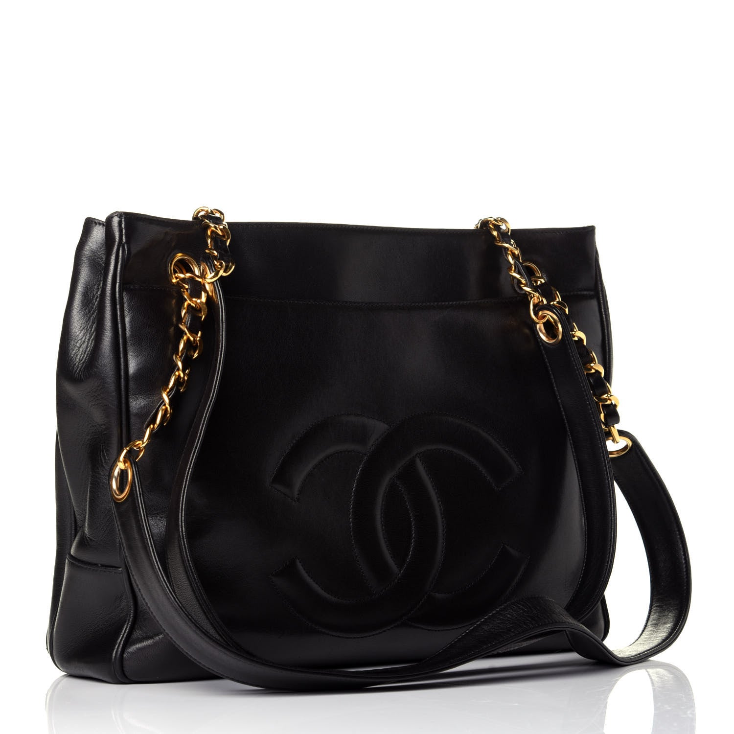 Chanel Lambskin Flap Shoulder Bag Black 3 of 10