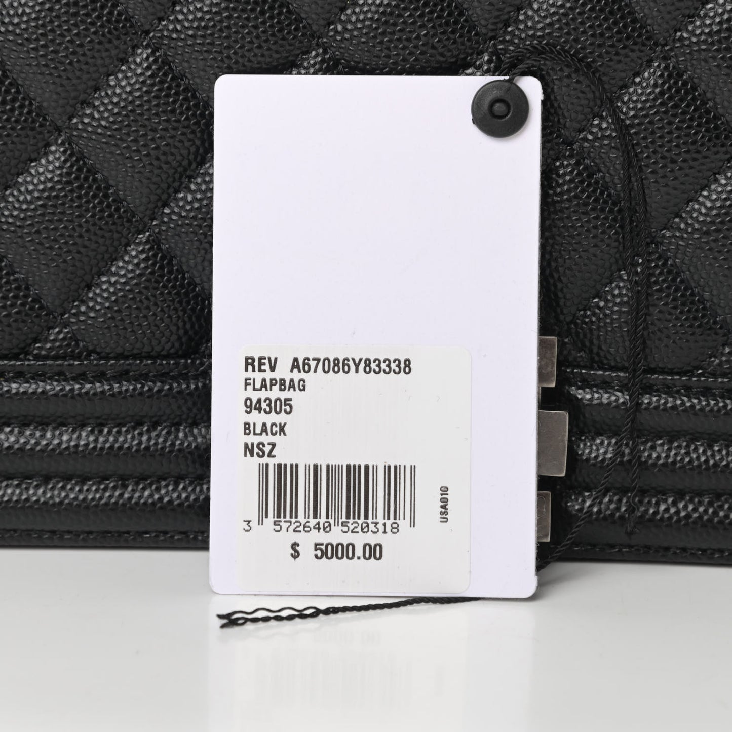 Caviar Quilted Medium Boy Flap Black