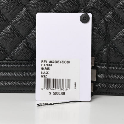 Chanel Caviar Quilted Medium Boy Flap Black 11 of 12