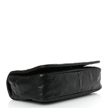 Chanel Glazed Calfskin Quilted CC Single Flap Black 4 of 14