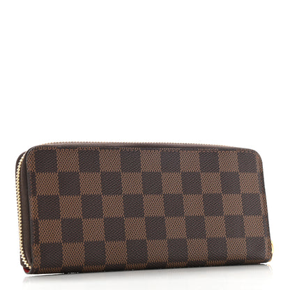 Louis Vuitton Damier Ebene Clemence Wallet Cherry 3 of 6