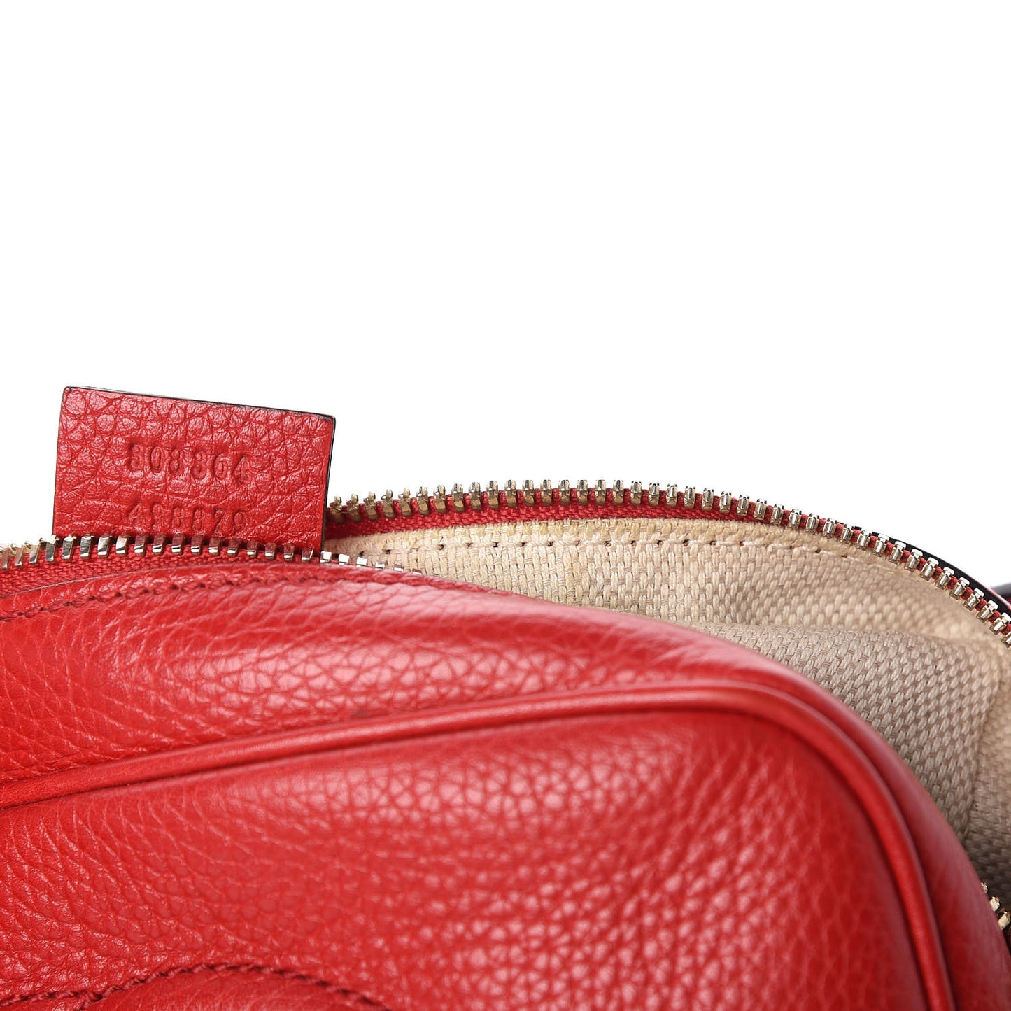Pebbled Calfskin Small Soho Disco Bag Tabasco Red
