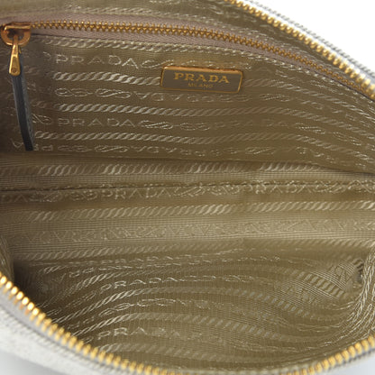 Prada Denim Cosmetic Pouch White 5 of 9