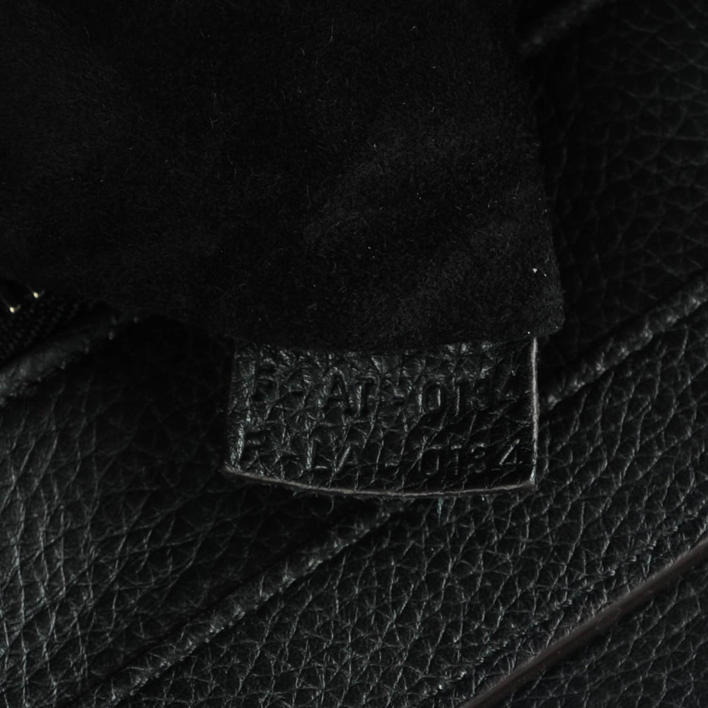 Drummed Calfskin Micro Luggage Black