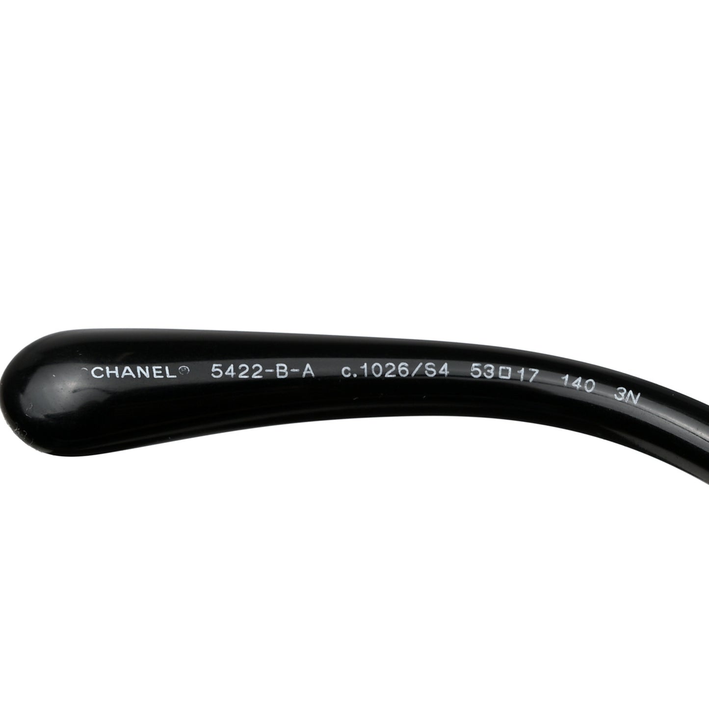 Acetate Strass Polarized Square Sunglasses 5422-B-A Black White