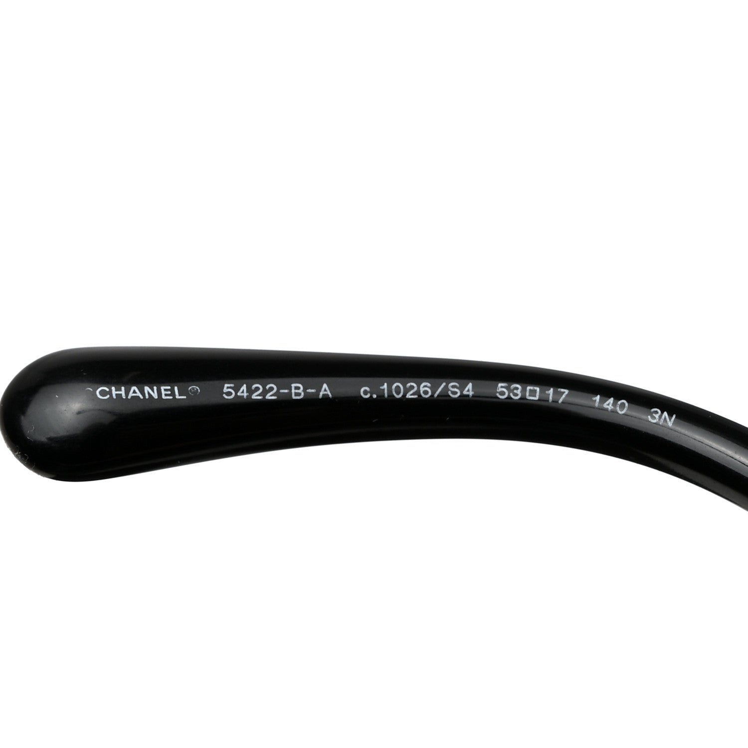 Chanel Acetate Strass Polarized Square Sunglasses 5422-B-A Black White 6 of 8