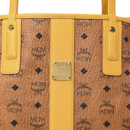 MCM Visetos Medium Liz Reversible Shopper Tote Cognac Yellow 11 of 11