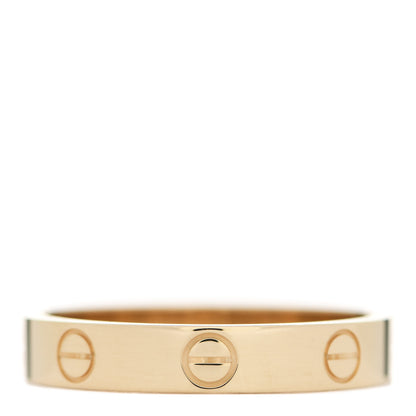 Cartier 18K Yellow Gold 3.5mm LOVE Wedding Band Ring 56 7.5 3 of 4