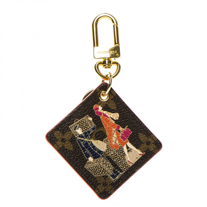 Louis Vuitton Monogram Illustre Groom Bag Charm Key Ring 1 of 5