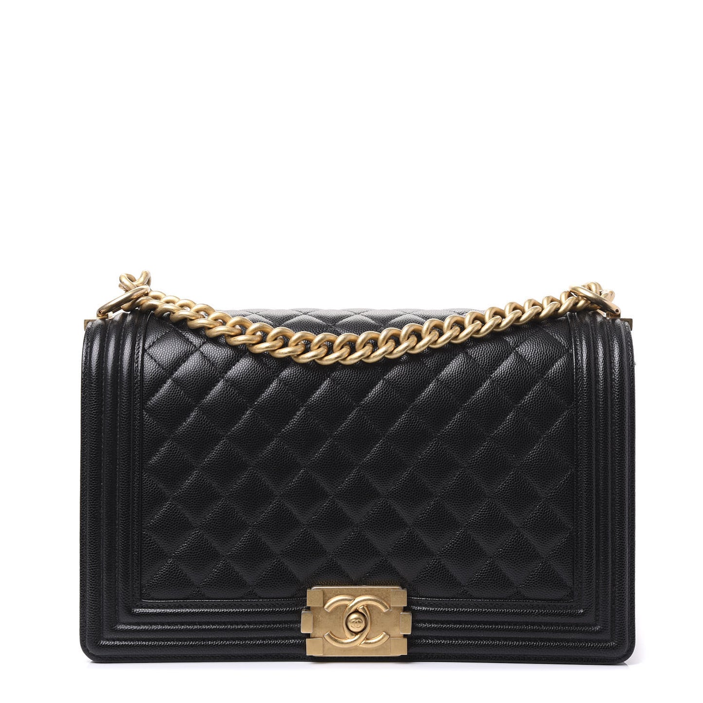 Caviar Quilted New Medium Boy Flap Black
