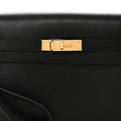 Hermes Evercolor Kelly Depeches 25 Pouch Black 8 of 11