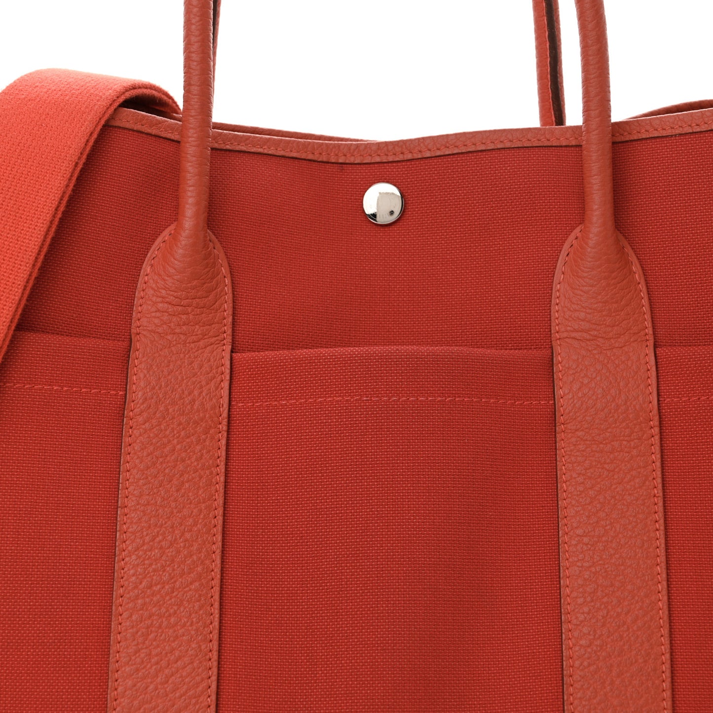 Toile Militaire Vache Country Garden Party Pockets 36 MM Tote Rouge Tomate Capucine
