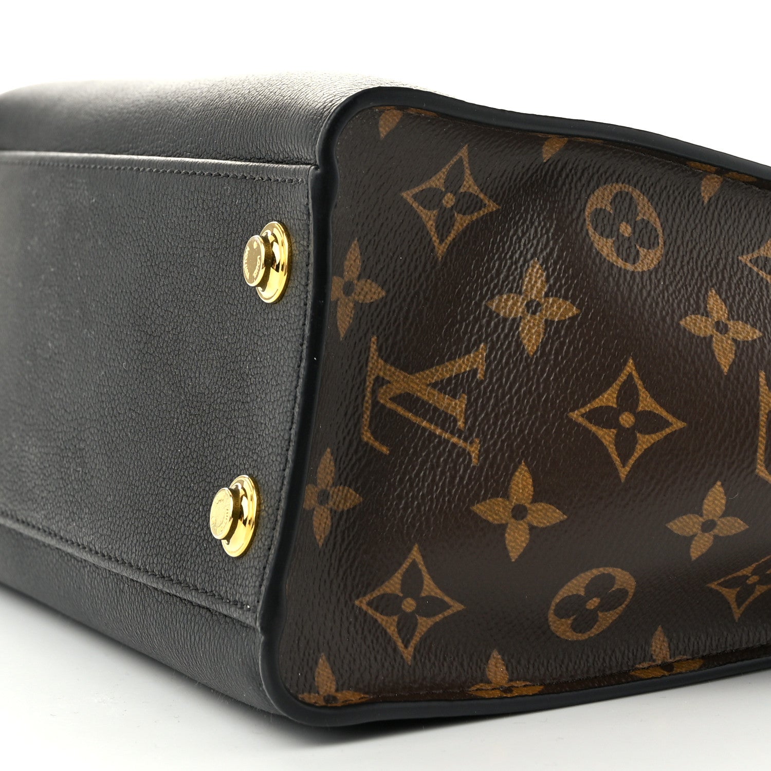 Louis Vuitton Calfskin Monogram On My Side PM Black 9 of 9