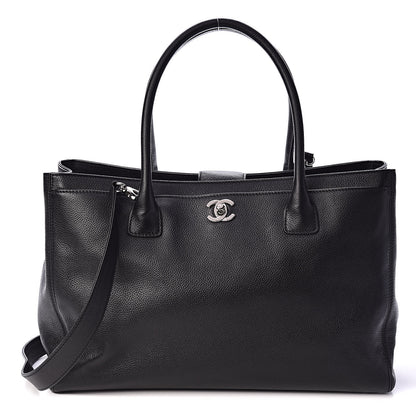 Chanel Calfskin Cerf Executive Shopper Tote Black 1 of 11