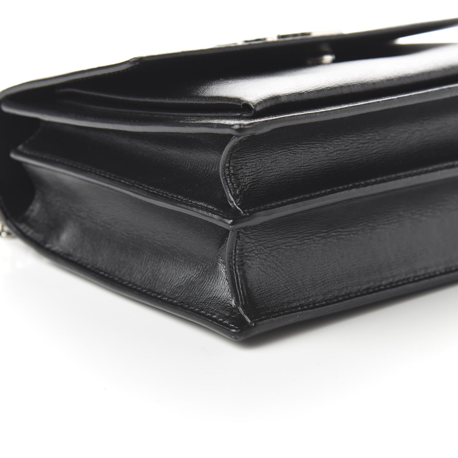 Saint Laurent Calfskin Medium Monogram Sunset Black 6 of 9