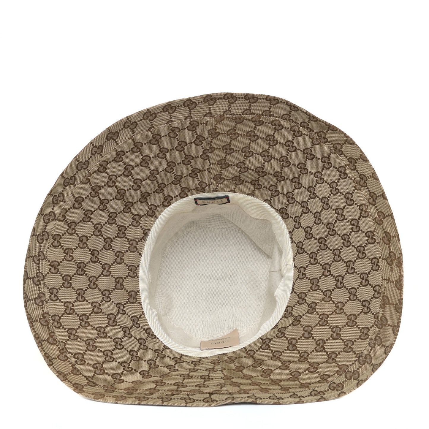 Monogram Wide Brim Hat Beige