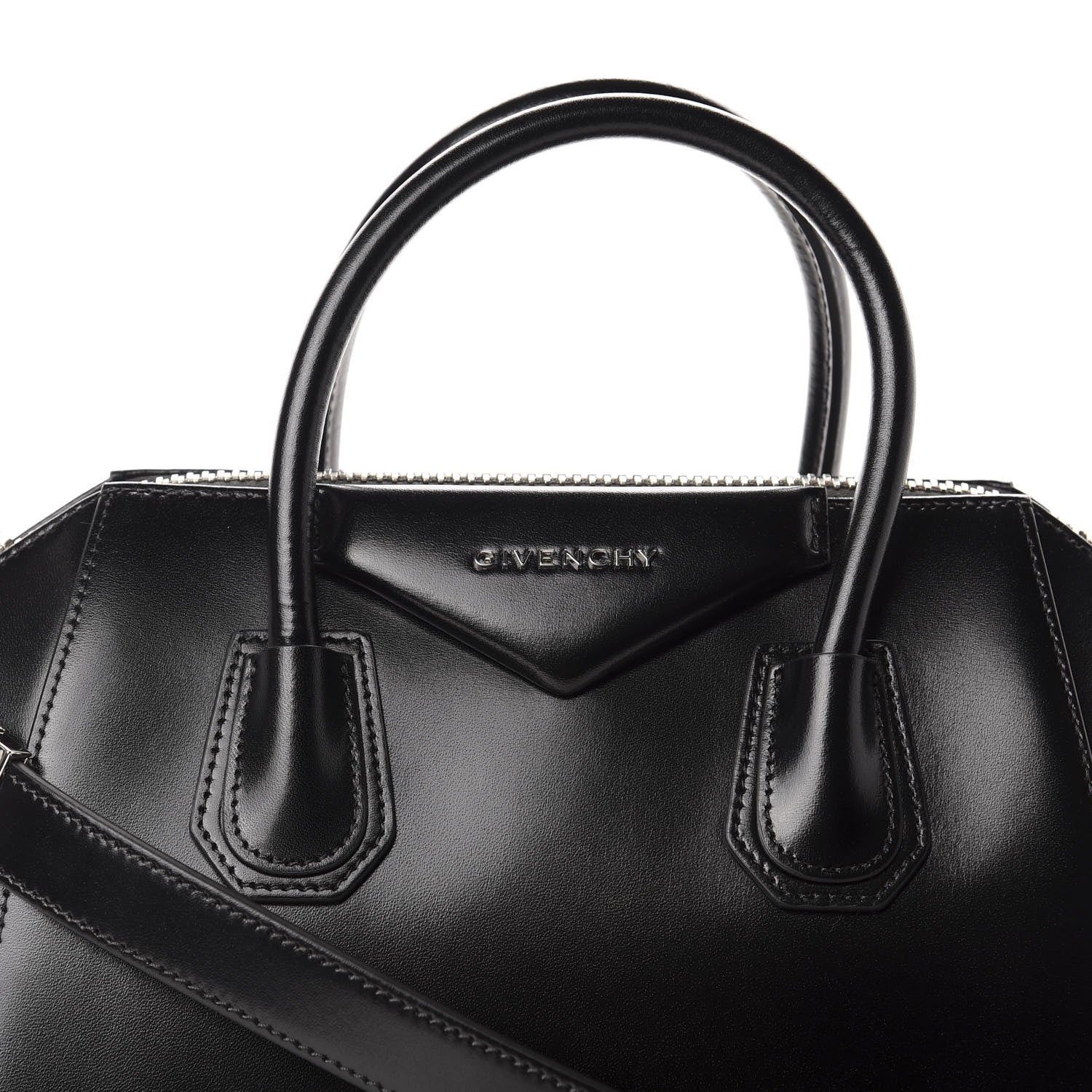 Givenchy Shiny Lord Calfskin Small Antigona Black 10 of 10