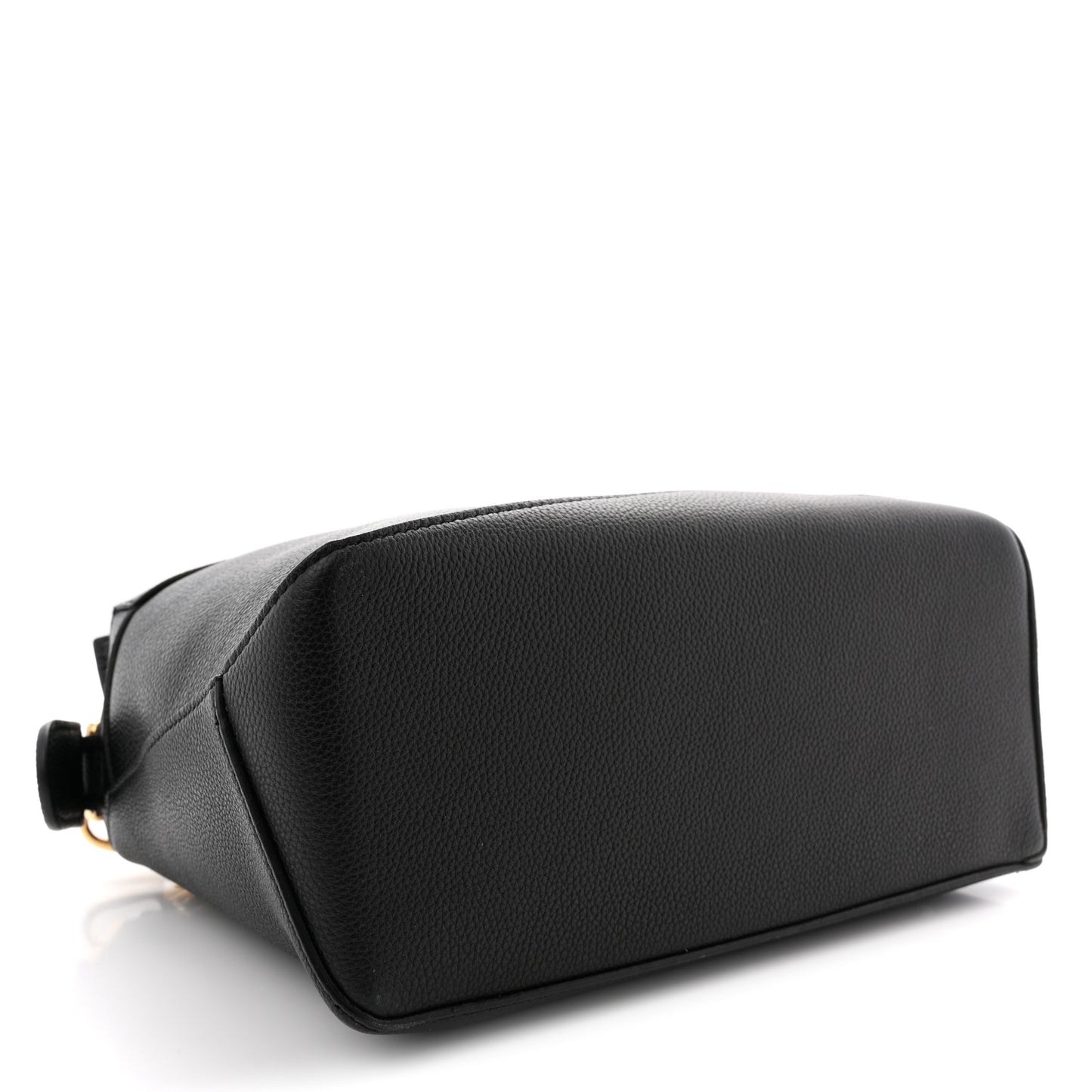 Grained Calfskin Small Puzzle Bag Black
