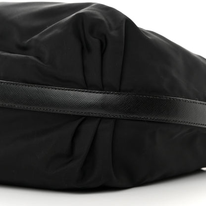 Prada Tessuto Nylon Saffiano Sacca Shoulder Bag Black 10 of 11