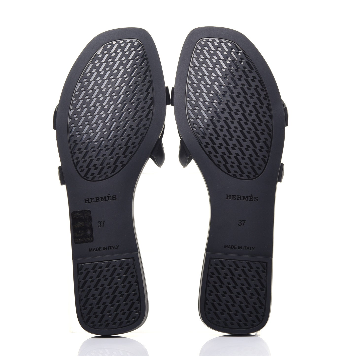 Rubber Aloha Sandals 37 Black