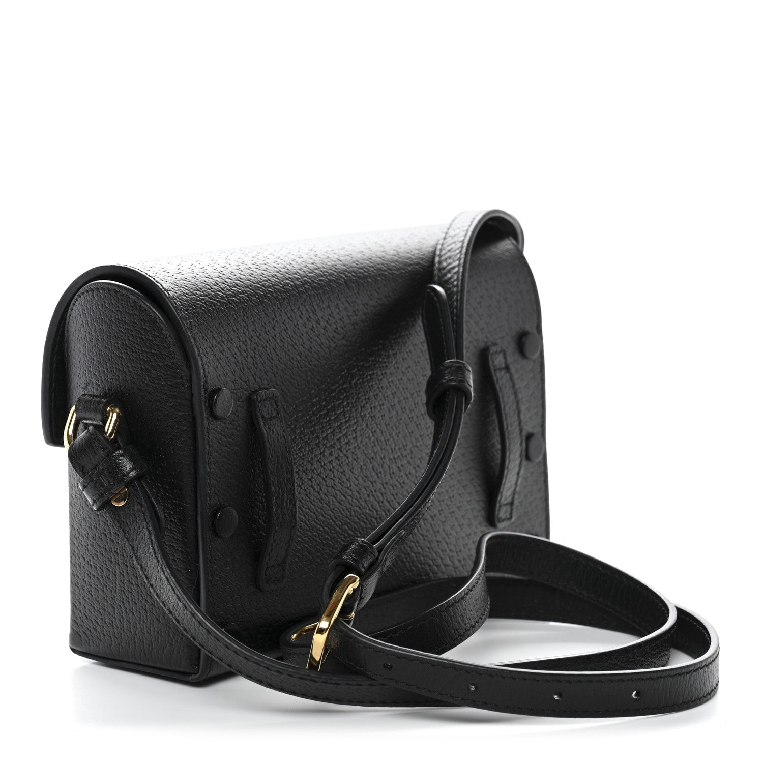 Gucci Calfskin Horsebit 1955 Shoulder Bag Black 3 of 13