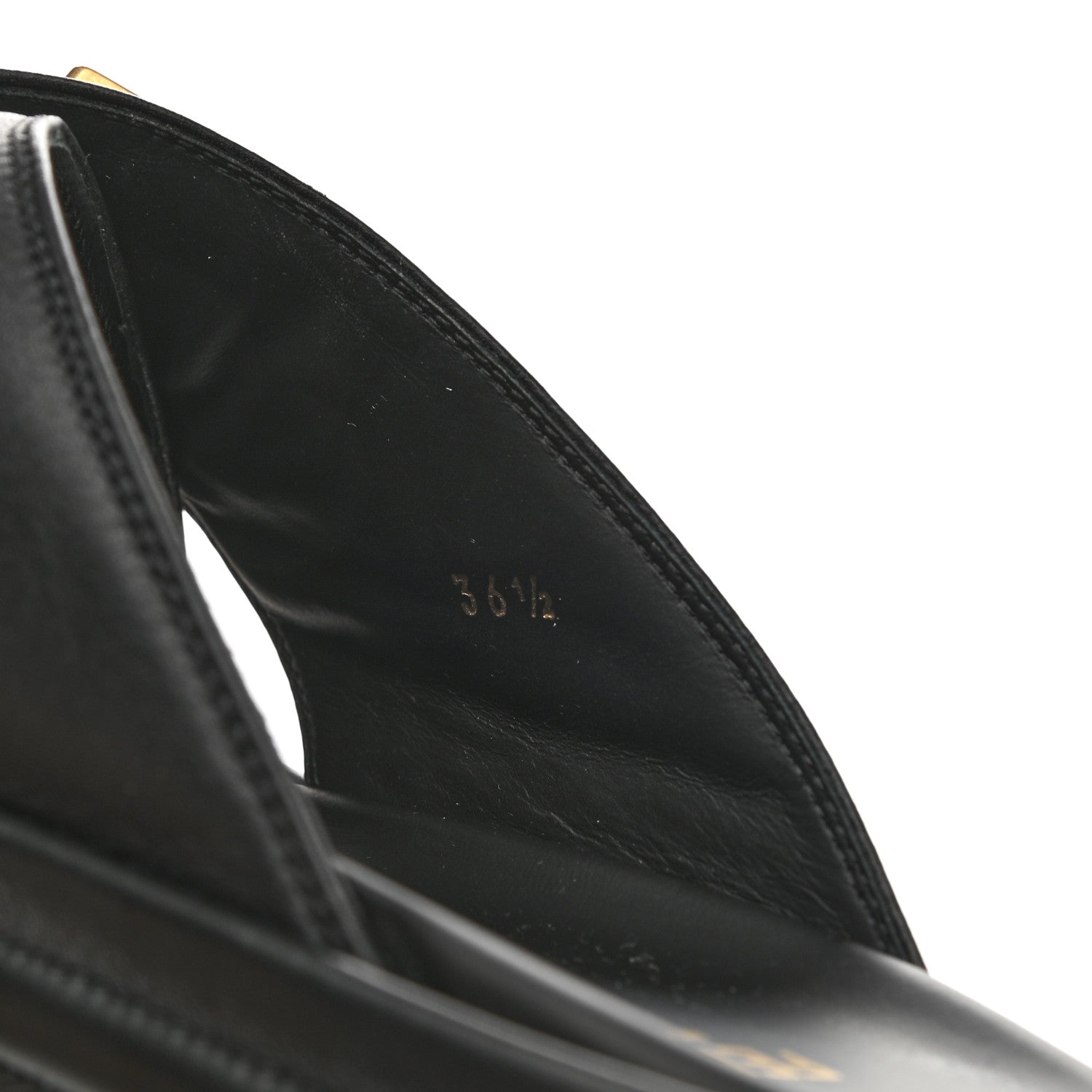 Fendi Vitello Womens Fendigraphy Slide Sandals 36.5 Black 8 of 9