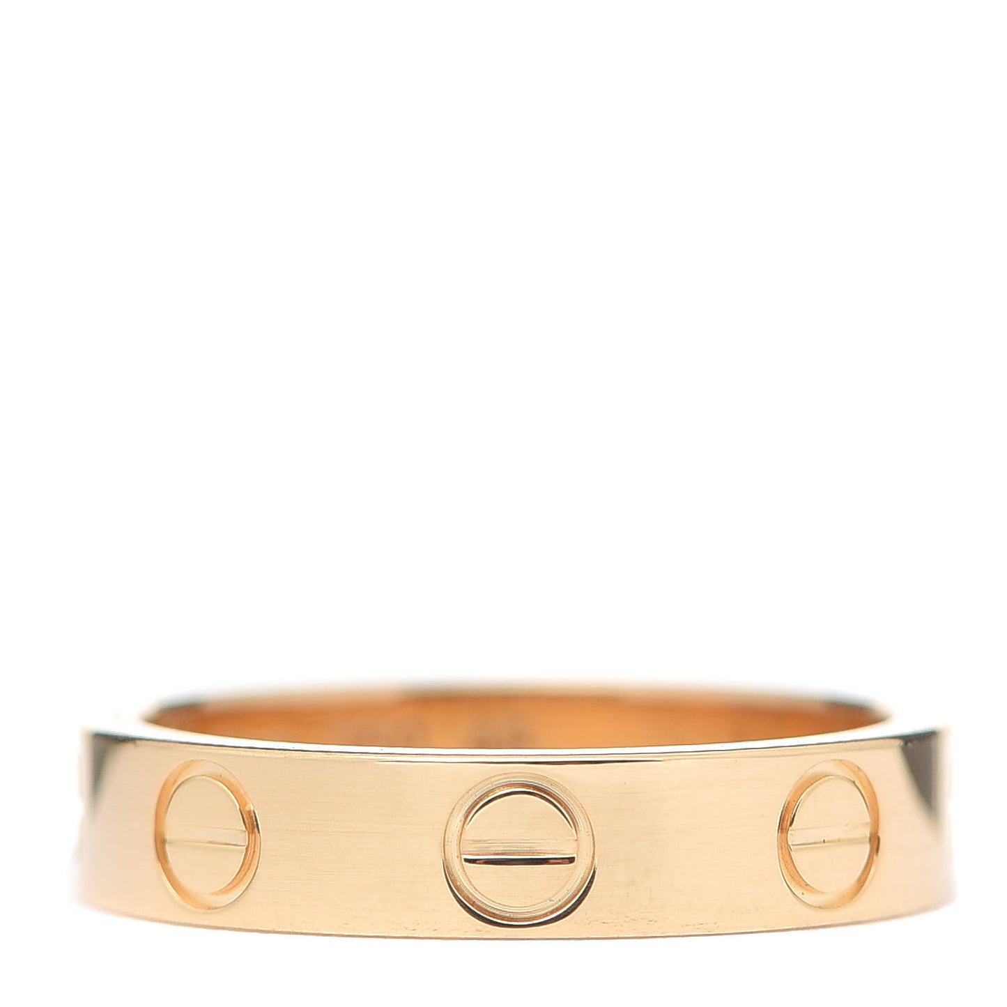 18K Yellow Gold 3.5mm LOVE Wedding Band Ring 46 3.75