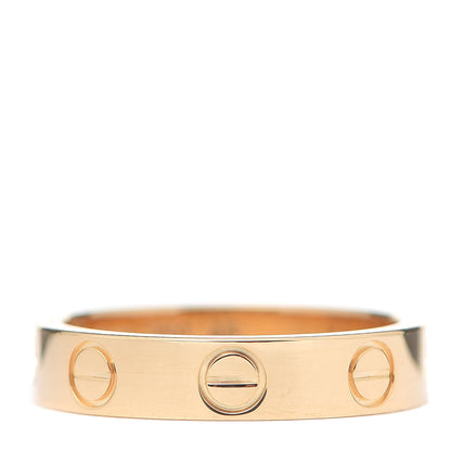 Cartier 18K Yellow Gold 3.5mm LOVE Wedding Band Ring 46 3.75 1 of 4