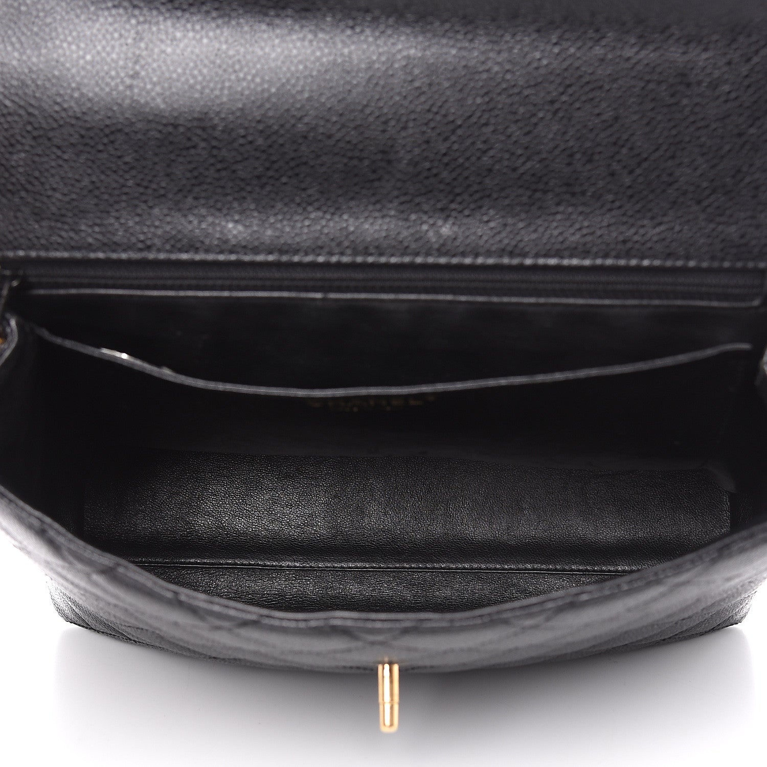 Chanel Caviar Quilted Jumbo Kelly Flap Black 5 of 14