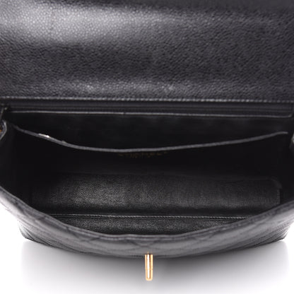 Chanel Caviar Quilted Jumbo Kelly Flap Black 5 of 14