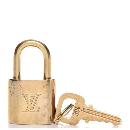 Louis Vuitton Brass Lock and 2 Keys Set #304 1 of 4