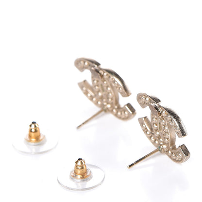 Chanel Pearl CC Earrings Gold 3 of 5