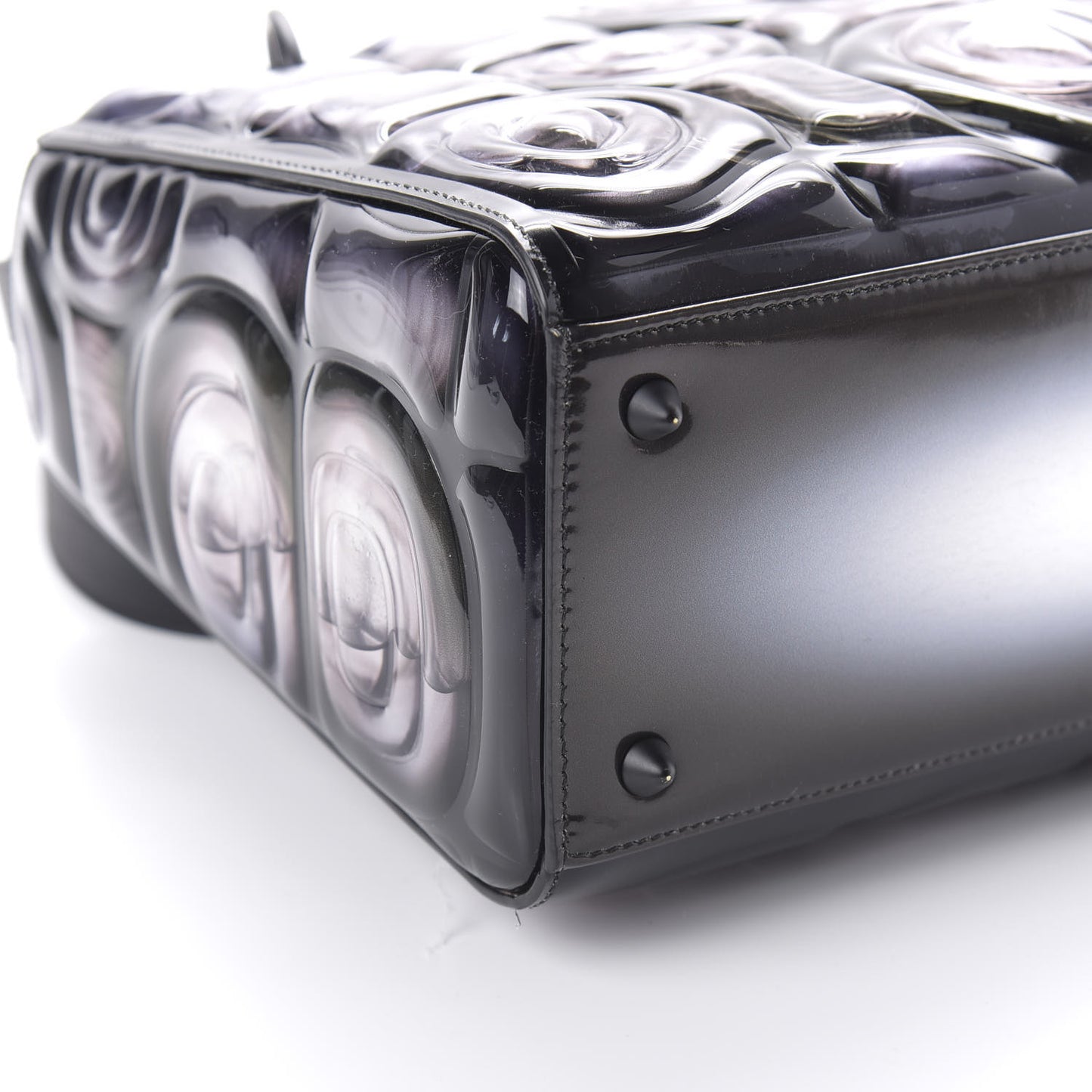 Ultra Matte Calfskin PVC Medium Kohei Nawa Lady Art Black